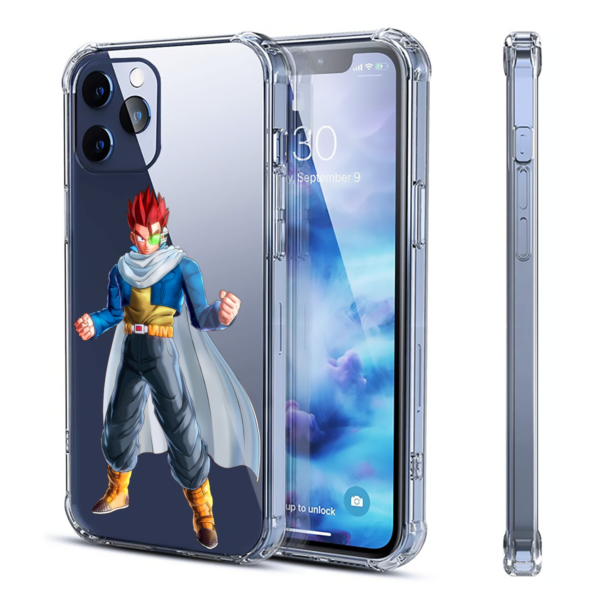 （画像用） ドラゴンボール 孫 悟飯（そんごはん）DRAGON BALL Son Gohan 【iPhone 12シリーズ対応】透明スマホケース（クリアソフトケース）